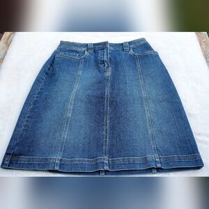 Talbot Denim A-Line Skirt Size 4 Stretch